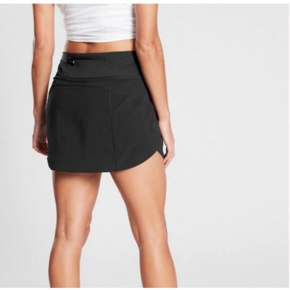 Athleta Womens Run With It 14" Tennis Skort Skirt Workout Black Womens Size 1X - Picture 1 of 12